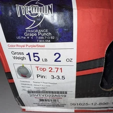 storm typhoon bowling ball 15lb 2oz Royal Purple New Open Box