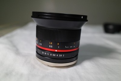 Samyang 12mm f/2.0 NCS CS Ultra Wide Astro Lens Sony E Mount Manual Focus