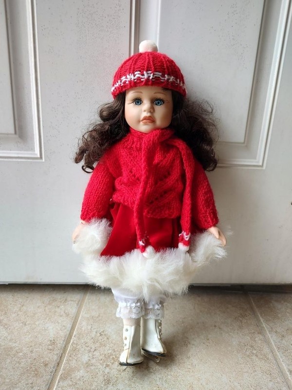 Haunted Doll named Robin Ice Skater 16" Porcelain Doll By Seymore Mann