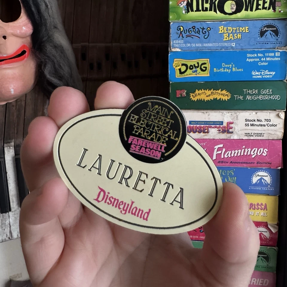 Vintage 1990s Disneyland Cast Member Name Tag- Main Street Electrical Parade - Image 2 of 3