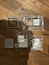 Jung LS Edelstahl Wippen und Rahmen ES2981,2982 und Wippen ES2990 3 Stück