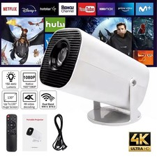 Beamer Projektor 4K UHD WiFi Bluetooth Android TV 12.0  Heimkino Mini Tragbar DE