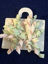 Vintage Gymboree Curly Hair Bow Clips 2009 Winter Ballerina -new-