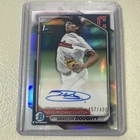 2024 Bowman Chrome Braylon Doughty Refractor Auto 457/499 1st Guardians