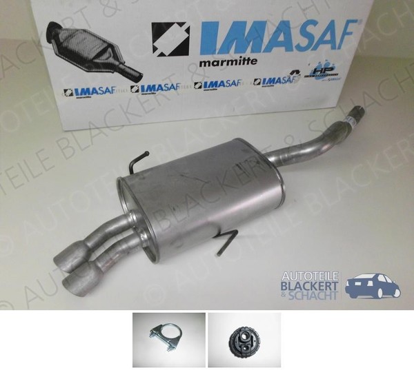 Imasaf ESD Auspuff Endtopf für Renault/Matra Avantime 2.0 16V Turbo 01-03 + Zub.-image