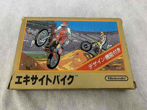 EXCITE BIKE Nintendo Famicom Software Japan Import Free shipping FedEx DHL - Picture 1 of 10