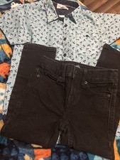 Adorable Boys Size 5/6 Outfit Jeans And Shirt