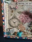 Floral Collage mixed media Shadow Box Art Handcrafted One Of A Kind  Free Ship — photo 3