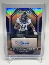 2023 Prizm Draft Picks Silver Refractor Derius Davis RC Auto TCU Chargers