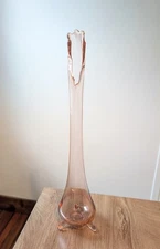 RARE L.E. Smith Pink Smoothie Tripod Swung Vase