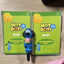 Educational Insights Hot Dots Jr. Math Books 1  2 with Interactive Pen Ages 4-7