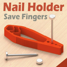 Portable Nail Fixer Tool Sliding Joint Pliers Finger Protection for Woodworking