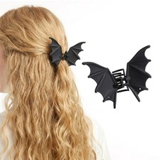 Halloween Bat Claw Clips for Women,Metal Hair Clips,Goth Hair Accessories