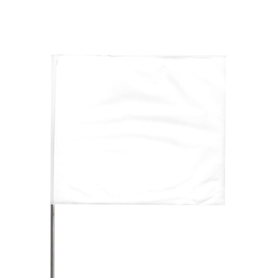 Presco 21 in. Steel Wire Staff Marking Flags [4 in. x 5 in. Flag]: 4 in. x 21 in