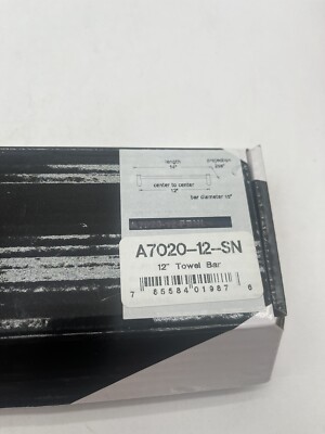 Alno A7020-12-SN Nickel Spa 1 12''W Single Towel Bar Satin Nickel *READ*