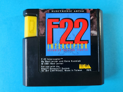 F-22 Interceptor - jeu vidéo Megadrive • Emu Nova