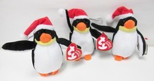 Ty "Zero" Penguin, Jingle Beanie MINT PRISTINE CLEAN NOS Brand New Mint Tags