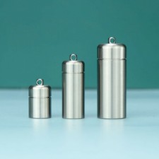 Titanium Sealed waterproof Medicine Box Pill Case Pendant Bottle Container
