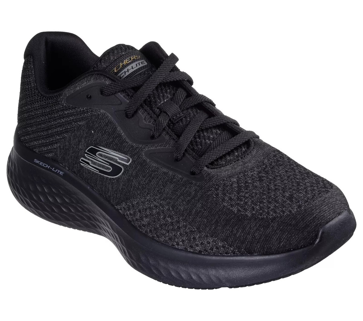 Skechers Mens Shoes sport Black Wide Comfort Walk Lite