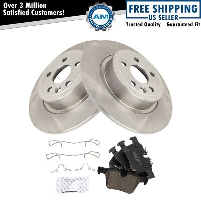 Rear Brake Pad & Rotor Kit Fits 2016-2019 Land Rover Range Rover Evoque