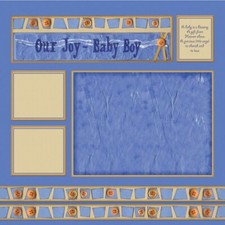 Baby Boy, family, scrapbook paper, Scrapbook Customs 34357