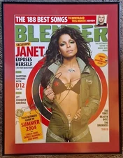 Sexy JANET JACKSON Signed Framed Poster