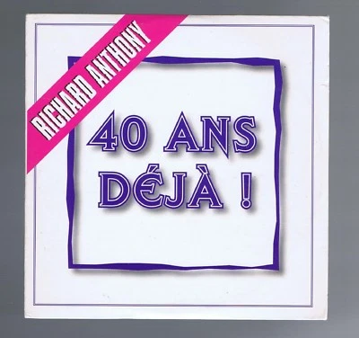 RICHARD ANTHONY CD SINGLE (PROMO) 40 ANS DEJA - Photo 1/2