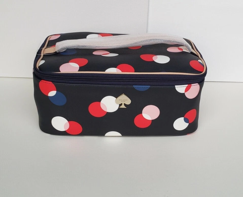 Kate Spade Multicolor Polka Dots Cosmetics Bag blog.knak.jp