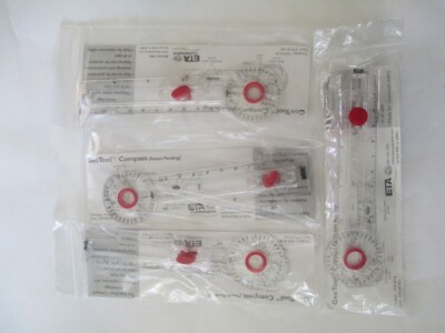 Geotool Compass drawing angles arcs ETA Cuiesenaire lot of 4
