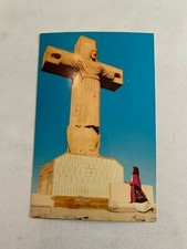 Vintage Cristo Rey The Christ Of The Rockies Photo Postcard