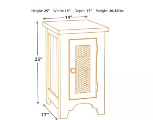 Wystfield Chair Side End Table White/Brown - Signature Design by Ashley - Picture 6 of 11
