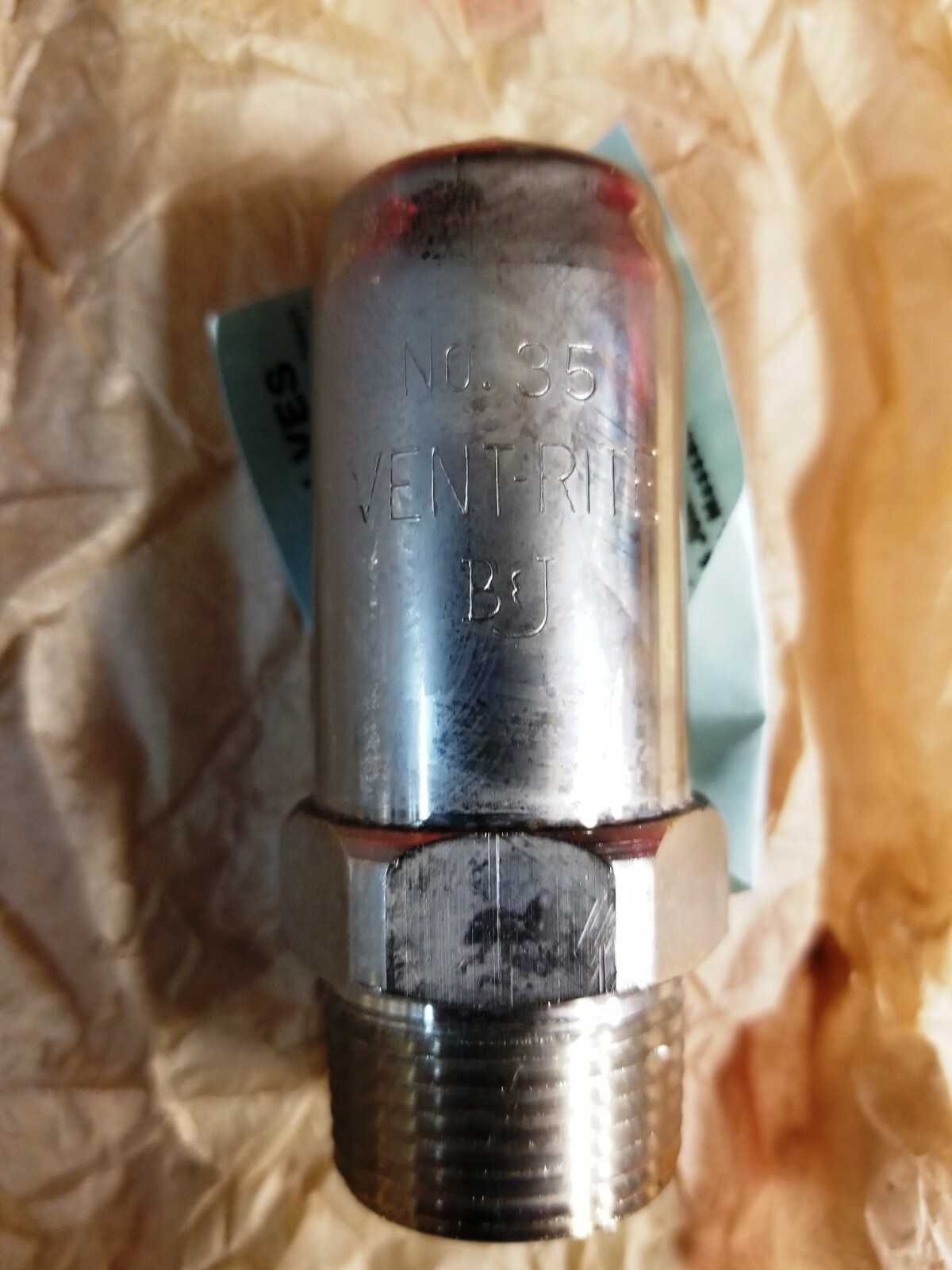 VentRite 35 Air Valve Main Steam Vent 3/4″ Male x 1/2″ Female eBay