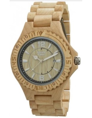 GreenTime ZW057B Holz Ahorn, Maple wood watch, Ahornholzuhr, Ahornuhr