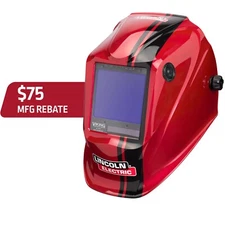 Lincoln Viking 3350 Code Red Auto-Darkening Welding Helmet K4034-4 - $75 Rebate