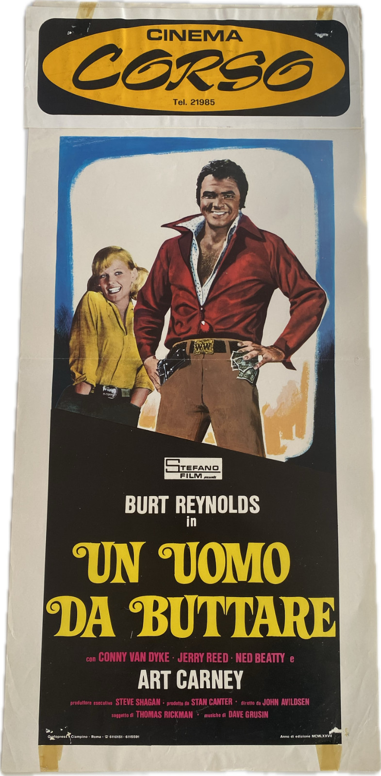 Locandina originale film Un uomo da buttare (1975) - Regia di John G. Avildsen