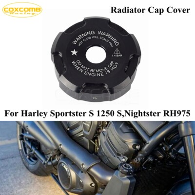 Rh975 Radiator Protection Black Radiator Cap Water Tank Cover Mounted For Harley 1250 S 21up ...