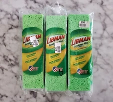 Libman 3-Pack Scrubster Mop Head Refills - sponge mop head refill - snap-on