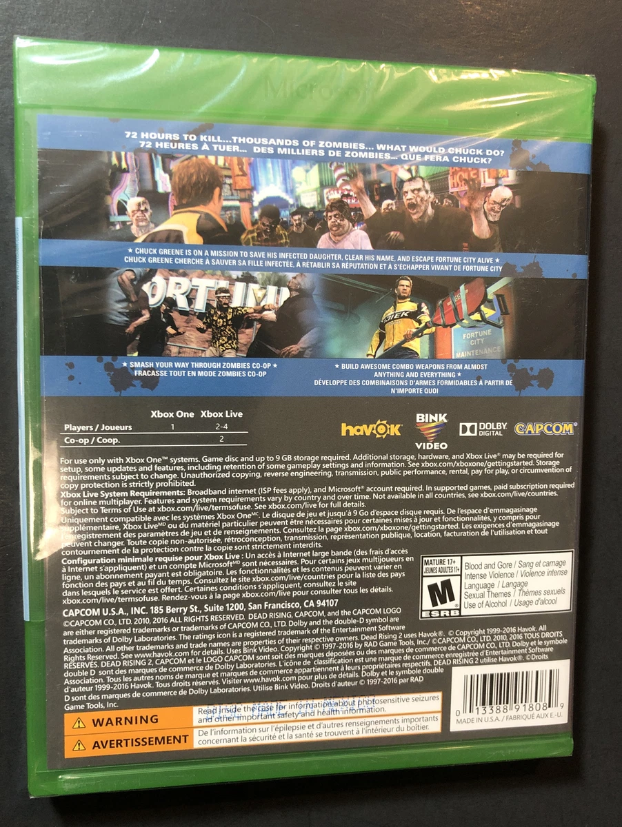  Dead Rising 2 - Xbox One, Standard Edition : Capcom U S a Inc:  Everything Else