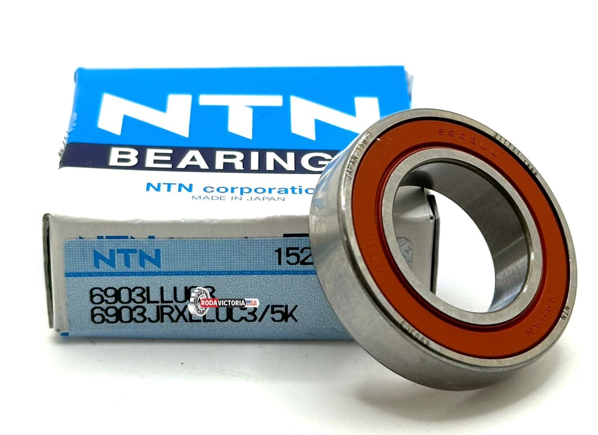 NTN JAPAN 6903 LLU C3 BALL BEARING, RUBBER SEALED 17x30x7mm 6903