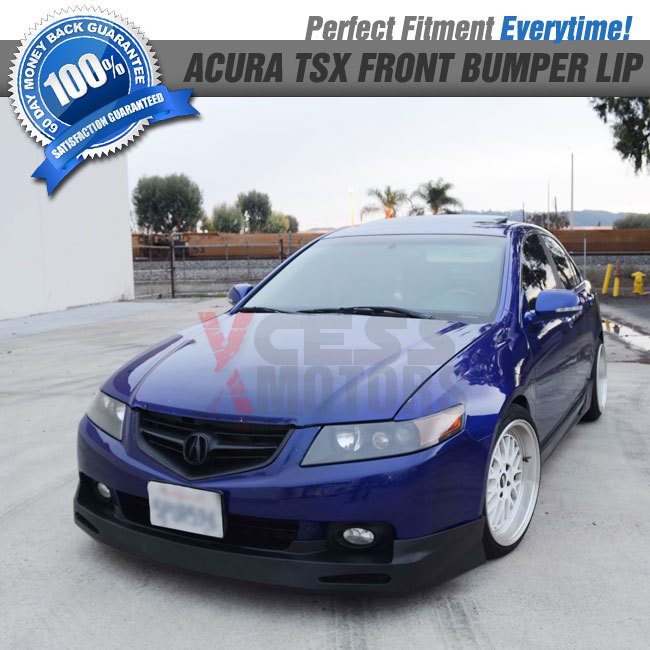 Fits 04-05 Acura TSX JDM Style Front Bumper Lip Spoiler Lower Splitter Unpainted