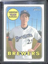 2018 Topps Heritage Red Back Variation #720 Christian Yelich