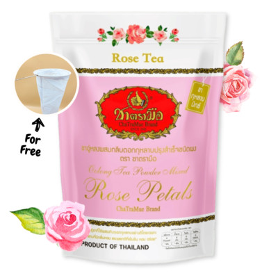 ChaTraMue Aromatic Rose Petals Oolong Tea Powder Mixed Iced Hot Drink Thai Tea