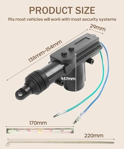 4PCS Power Door Lock Kit,Car Accessories Universal Car Door Lock Remote Lock - Image 3 of 4