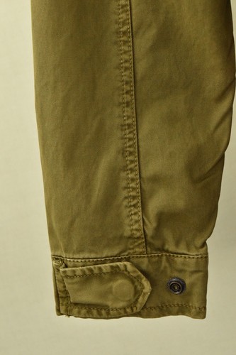 ALPHA INDUSTRIES Mens Jacket Outdoor Collared Green Brown 100% Cotton Coat sz M - Picture 8 of 15
