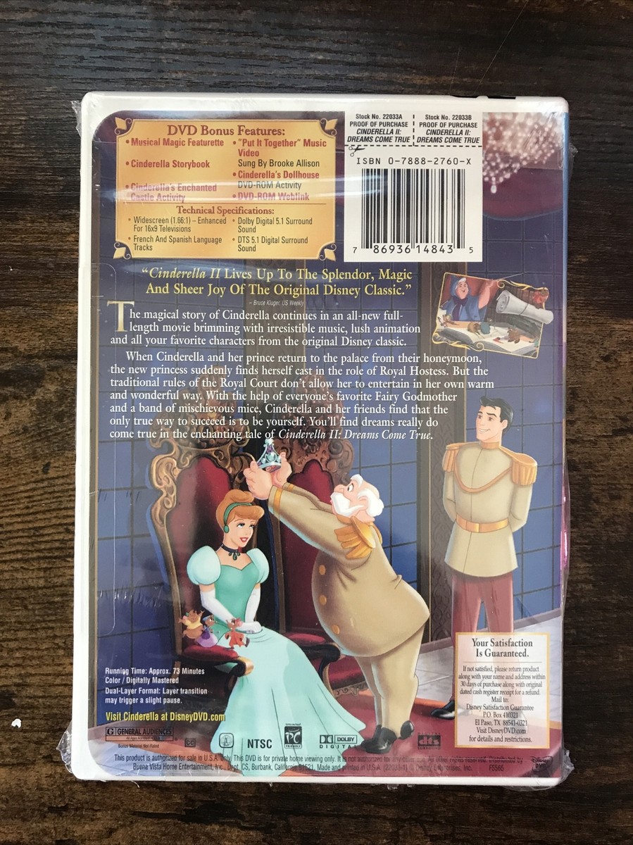 Cinderella II: Dreams Come True (DVD, 2002) 786936148435| eBay