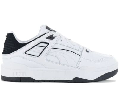 Puma Slipstream - Herren Sneaker Leder Weiß 388549-01 Freizeit Retro Schuhe NEU