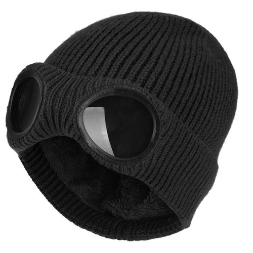 Ski Hat With Goggles Ski Goggle Beanie Knitted Beanie Hat Crochet Hat - Picture 13 of 14