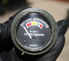 Military Jeep Vintage Stewart Warner Voltage Battery Generator Gauge - Sw 504-h Military Jeep Vintage Stewart Warner Voltage Battery Generator Gauge - Sw 504-h
