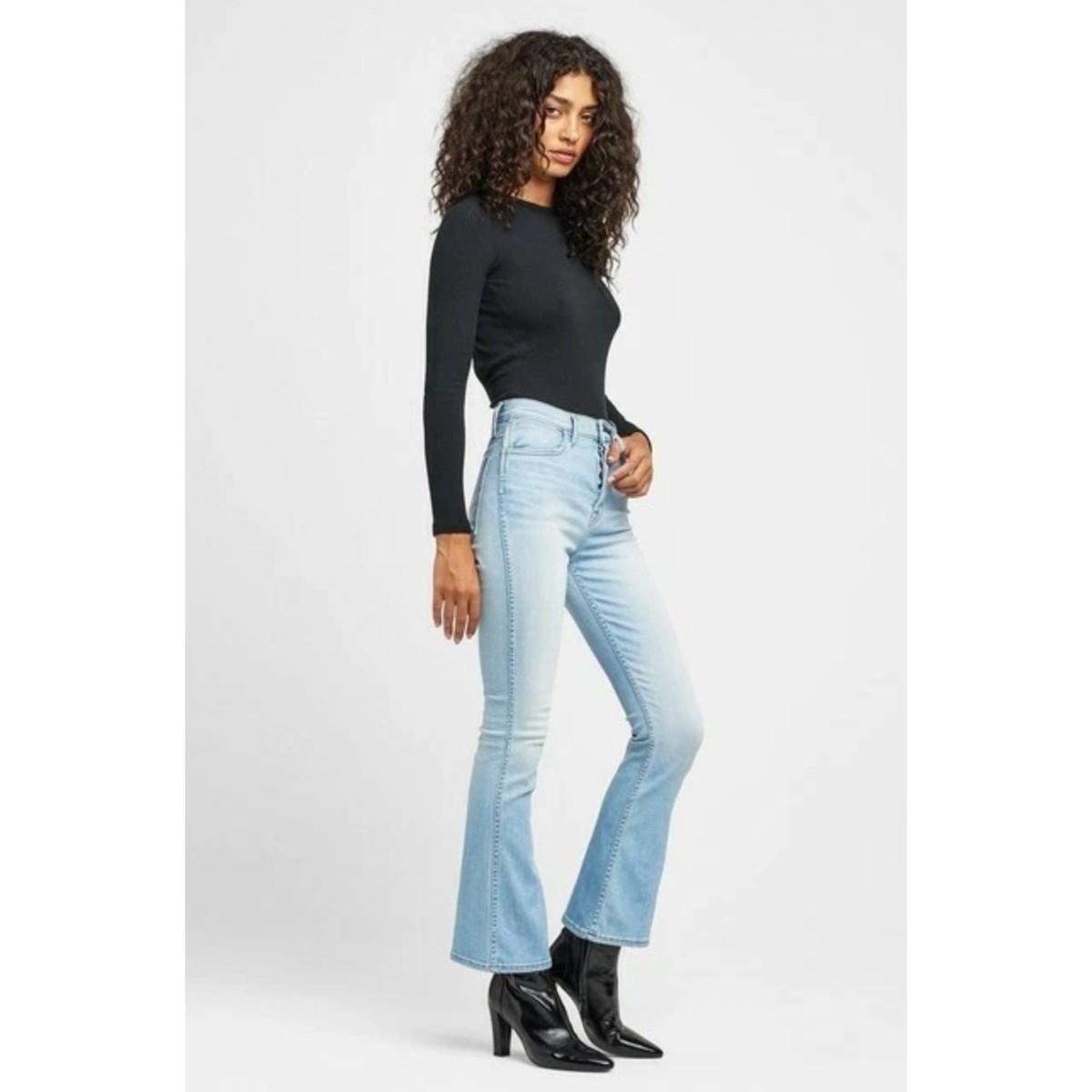 NWT Hudson Jeans Vintage Holly High Rise Crop Flare CLSR Wash Stretch Denim 31 View 5