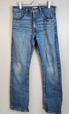 Levis Strauss Bootcut Jeans 32 X 32 Grunge Faded Distress
